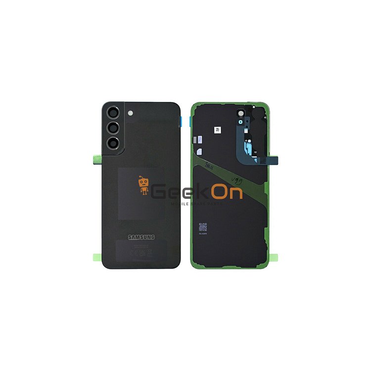 Γνήσιο Πίσω Καπάκι με Τζαμάκι Κάμερας για Samsung Galaxy S22 Plus 5G S906 GH82-27445A Black (Service Pack)