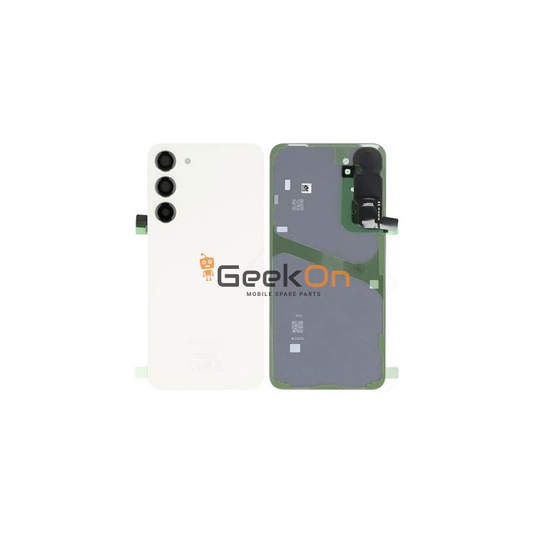 Γνήσιο Πίσω Καπάκι με Τζαμάκι Κάμερας για Samsung Galaxy S23 Plus S916 GH82-30388B Cream (Service Pack)