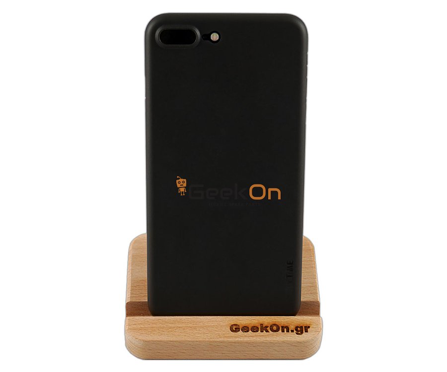 Θήκη STOPTIME iPhone 7/8 Plus Καφέ Ημιδιάφανη