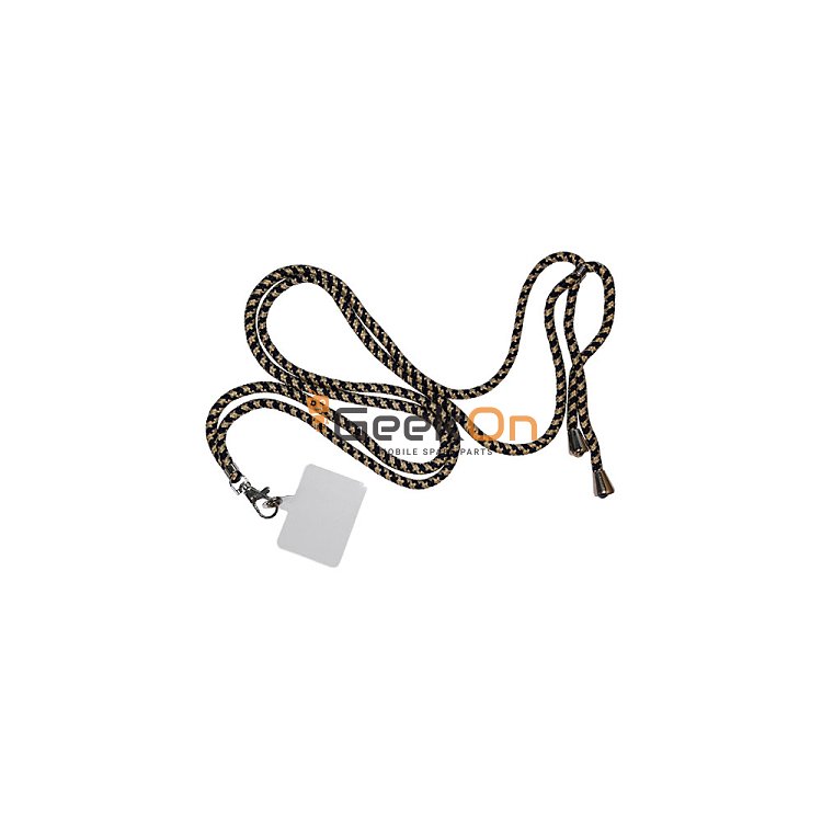 Universal Λουράκι Λαιμού για Κινητά Καφέ Ριγέ