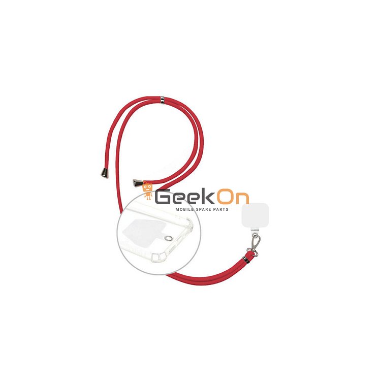 Universal Λουράκι Λαιμού για Κινητά Κόκκινο