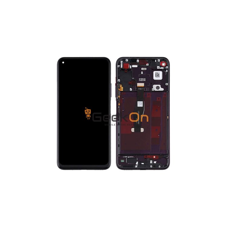 Συμβατή Οθόνη LCD και Μηχανισμός Αφής με Πλαίσιο για Huawei Honor 20 Pro Μαύρο