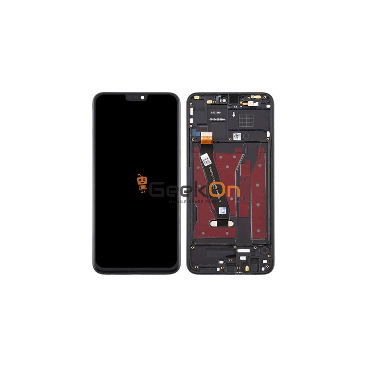Συμβατή Οθόνη LCD και Μηχανισμός Αφής με Πλαίσιο για Huawei Honor 8X Μαύρο