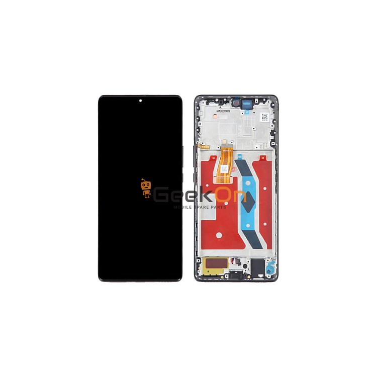 OLED Συμβατή Οθόνη LCD και Μηχανισμός Αφής με Πλαίσιο για Huawei Honor Magic5 Lite / X9a 5G Πράσινο