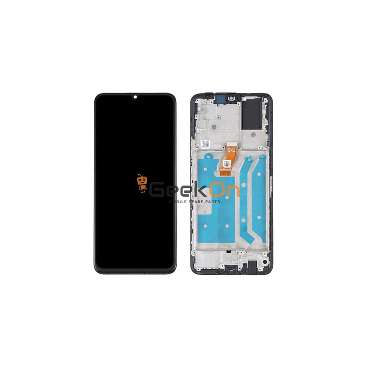 Συμβατή Οθόνη LCD και Μηχανισμός Αφής με Πλαίσιο για Huawei Honor X7 4G Μαύρο