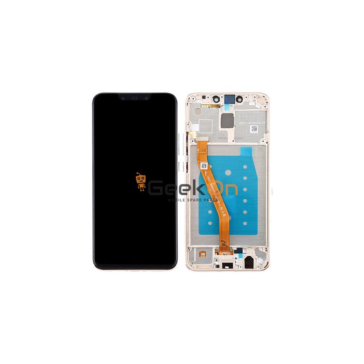 Συμβατή Οθόνη LCD και Μηχανισμός Αφής με Πλαίσιο για Huawei Mate 20 Lite Platinum Gold