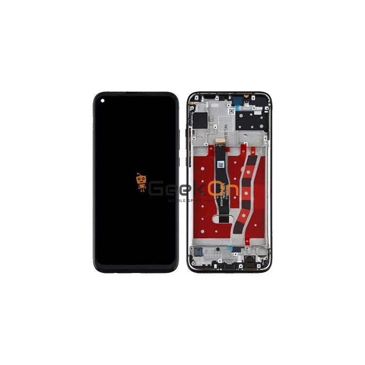 Συμβατή Οθόνη LCD και Μηχανισμός Αφής με Πλαίσιο για Huawei P20 Lite 2019 Μαύρο