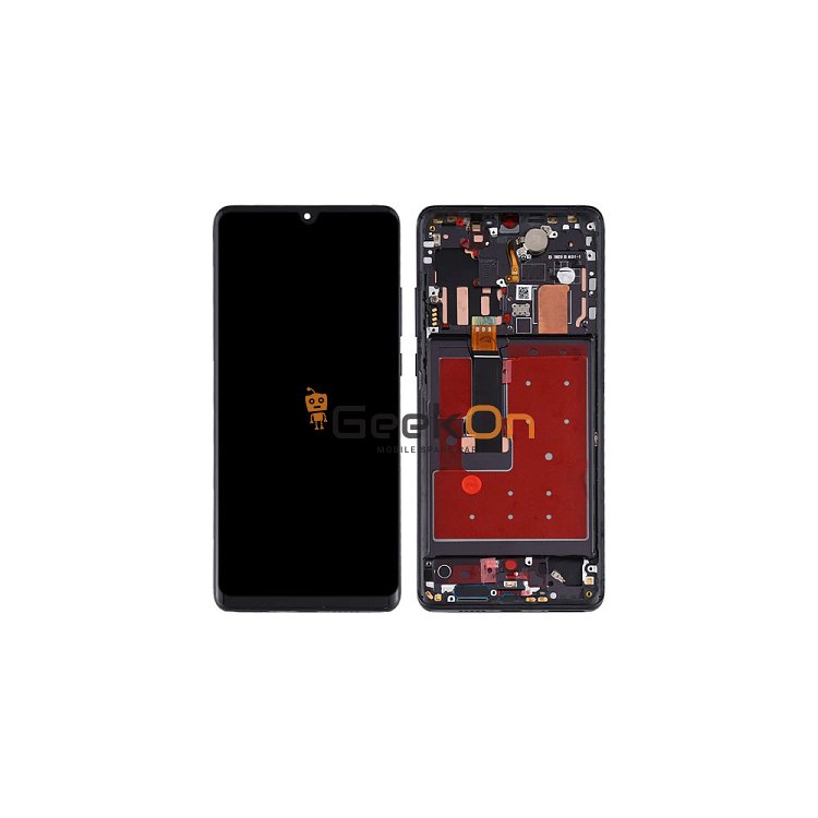 OLED Συμβατή Οθόνη LCD και Μηχανισμός Αφής με Πλαίσιο για Huawei P30 Pro Μαύρο