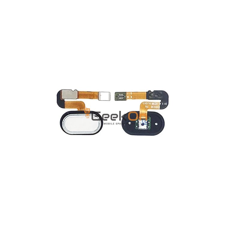 Καλωδιοταινία Κεντρικού Κουμπιού / Home Button Flex Για Meizu M6 Ασημί