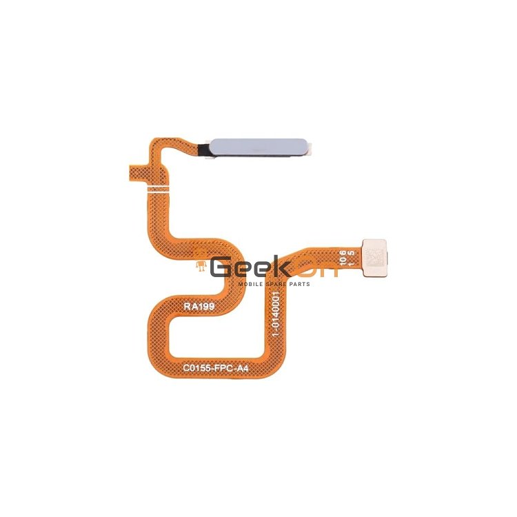 Καλωδιοταινία Δαχτυλικoύ Αποτυπώματος Και Σένσορας / Fingerprint Flex And Fingerprint Sensor για Realme 6 / Realme 6 Pro Commet White