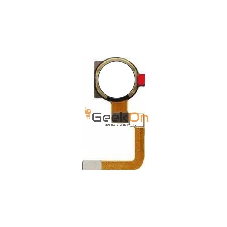 Καλωδιοταινία Δαχτυλικoύ Αποτυπώματος Και Σένσορας / Fingerprint Flex And Fingerprint Sensor για Realme 5 / 5 Pro / 5i / 6i White Milk