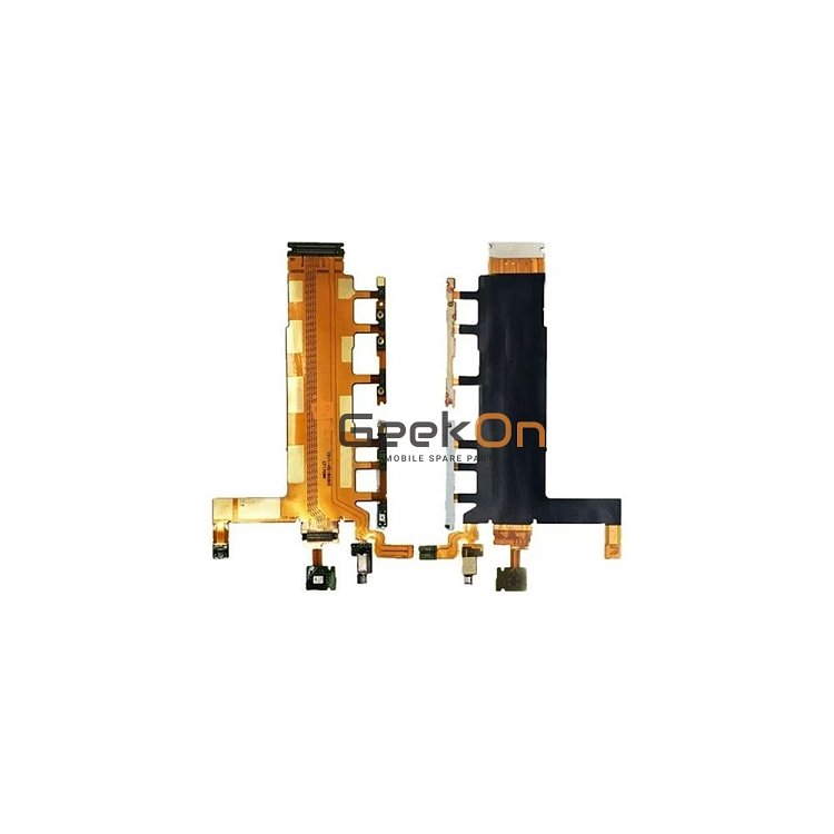 Καλωδιοταινία Ενεργοποίησης και Έντασης Ήχου και Δόνηση / Power and Volume and Mic and Vibration Motor Flex για Δίκαρτο Sony Xperia Z3