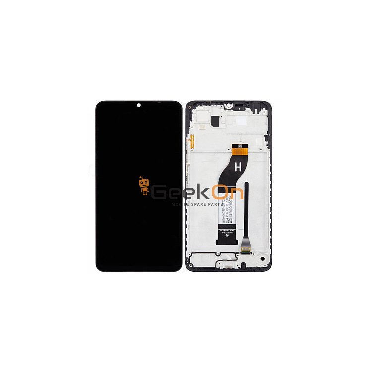 Συμβατή Οθόνη LCD και Μηχανισμός Αφής με Πλαίσιο για Xiaomi Redmi 13C / Poco C65 Μαύρο