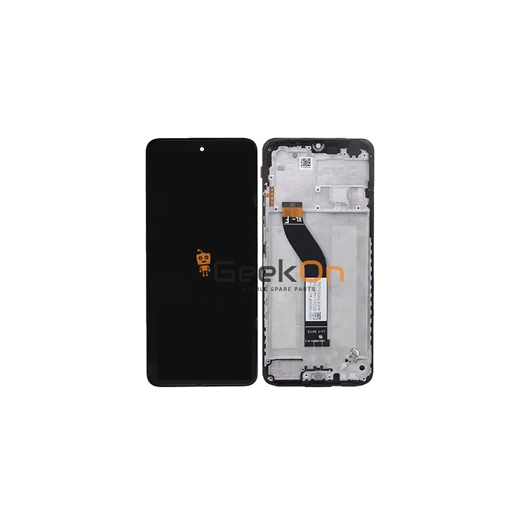 Συμβατή Οθόνη LCD και Μηχανισμός Αφής με Πλαίσιο για Xiaomi Redmi 14C / Poco C75 Μαύρο