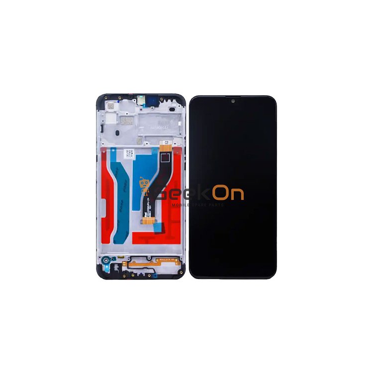 Συμβατή Οθόνη LCD και Μηχανισμός Αφής με Πλαίσιο για Samsung Galaxy A10s A107 Μαύρο