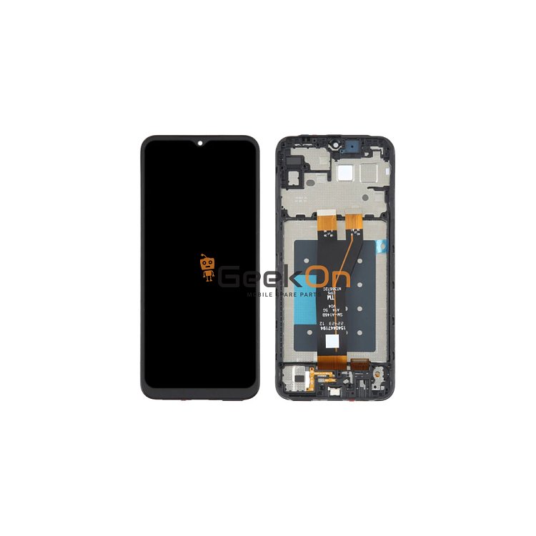 Συμβατή Οθόνη LCD και Μηχανισμός Αφής με Πλαίσιο για Samsung Galaxy A14 4G 2023 A145F Non EU Version Μαύρο