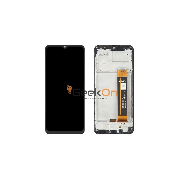 Συμβατή Οθόνη LCD και Μηχανισμός Αφής με Πλαίσιο για Samsung Galaxy A23 5G A236 Μαύρο
