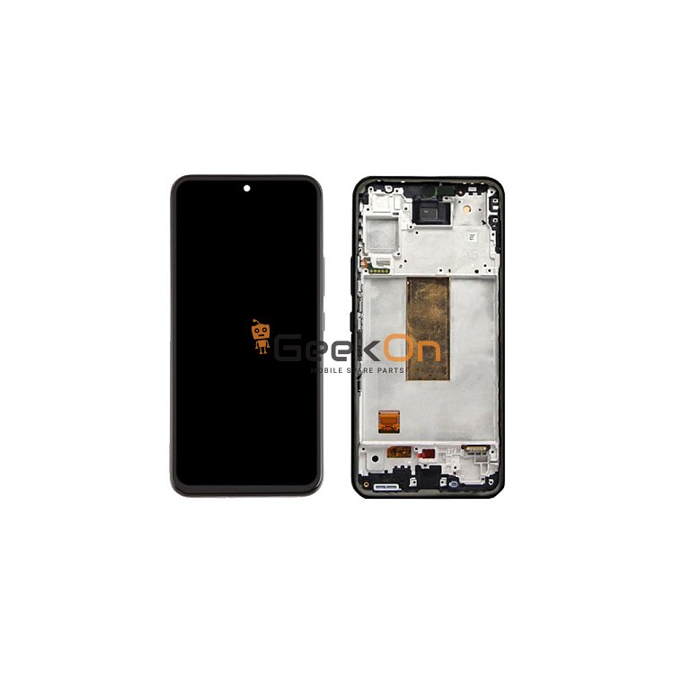 Συμβατή OLED Οθόνη LCD και Μηχανισμός Αφής με Πλαίσιο για Samsung Galaxy A54 A546 Μαύρο