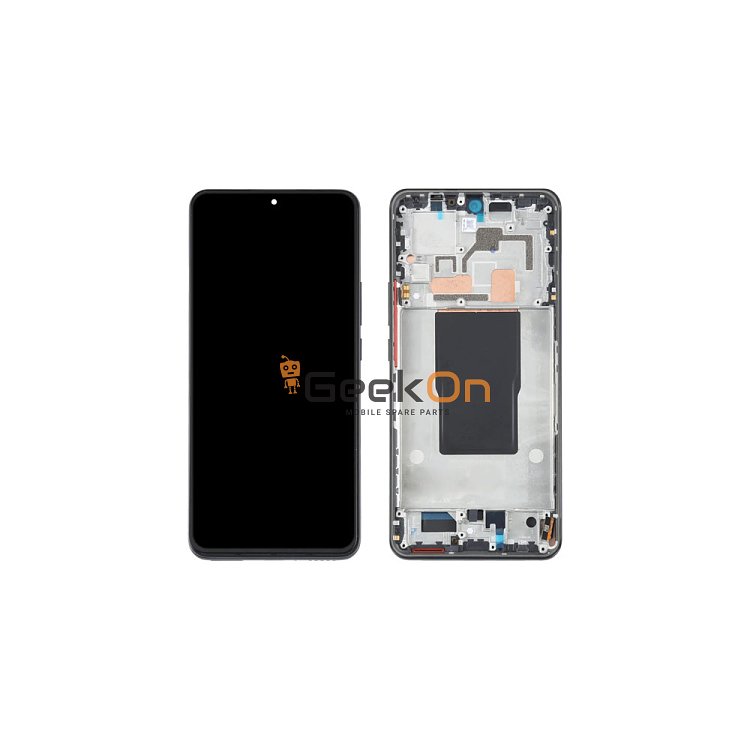 OLED Συμβατή Οθόνη LCD και Μηχανισμός Αφής με Πλαίσιο για Xiaomi 12T / 12T Pro Μαύρο