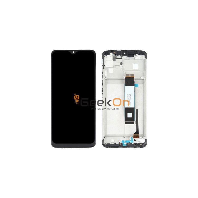Συμβατή Οθόνη LCD και Μηχανισμός Αφής με Πλαίσιο για Xiaomi Redmi 9T / 9 Power / Poco M3 Μαύρο