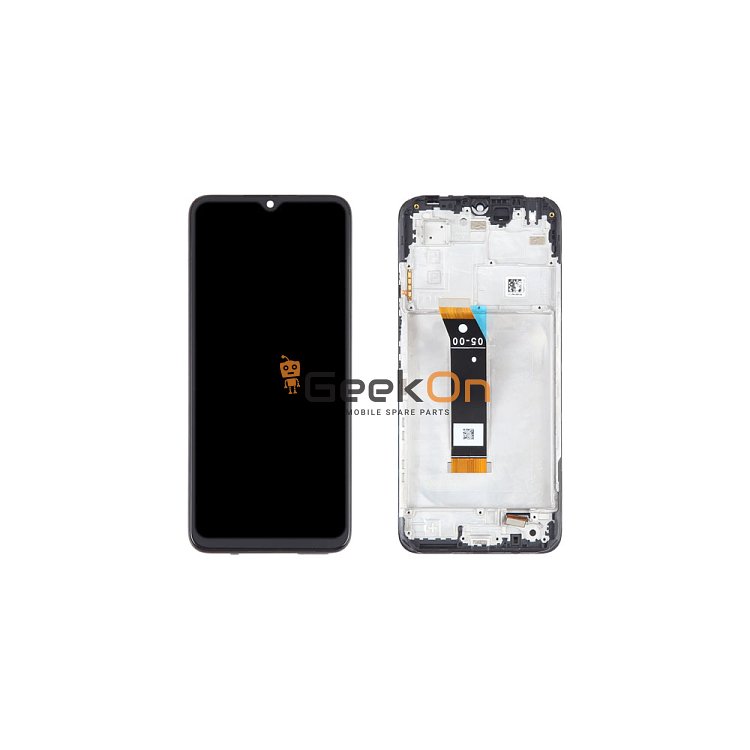 Συμβατή Οθόνη LCD και Μηχανισμός Αφής με Πλαίσιο για Xiaomi Poco M5 Pro 4G Μαύρο