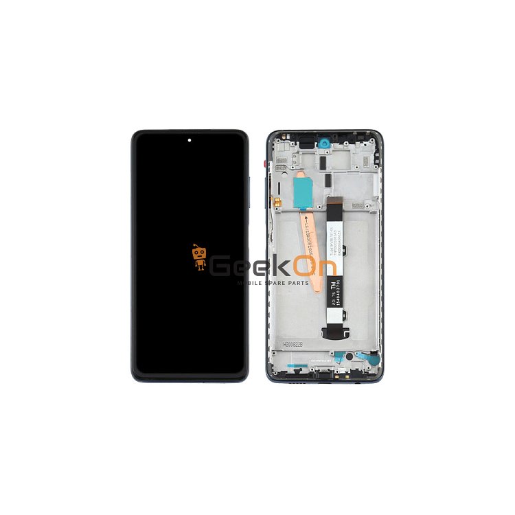 Συμβατή Οθόνη LCD και Μηχανισμός Αφής με Πλαίσιο για Xiaomi Poco X3 / X3 Pro / X3 NFC Μαύρο