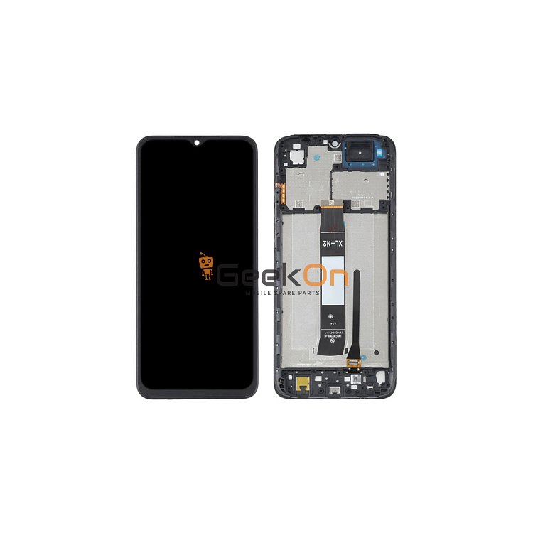 Συμβατή Οθόνη LCD και Μηχανισμός Αφής με Πλαίσιο για Xiaomi Redmi A1 / A1+ 2022 Μαύρο