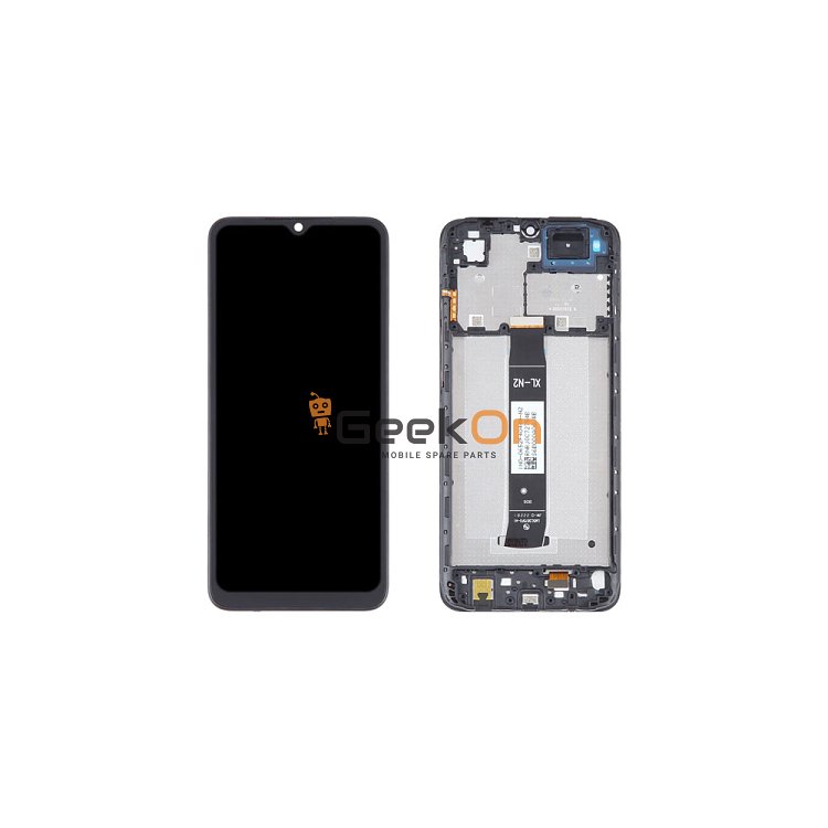 Συμβατή Οθόνη LCD και Μηχανισμός Αφής με Πλαίσιο για Xiaomi Redmi A2 / A2+ 2023 Μαύρο