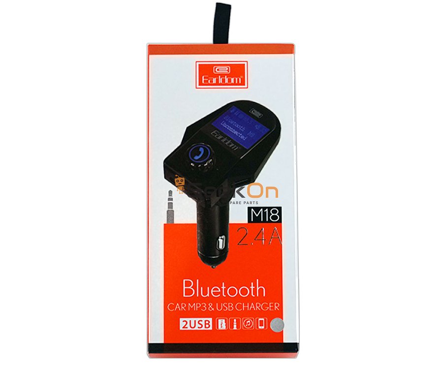Ηχοσύστημα αναπτήρα αυτοκινήτου FM με Bluetooth και θύρα USB Earldom ET-M18