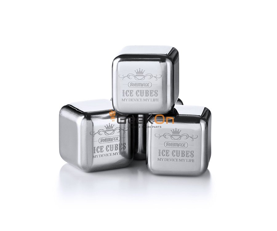 Σετ 8 Ανοξείδωτα Μεταλλικά παγάκια Remax RT-BL01