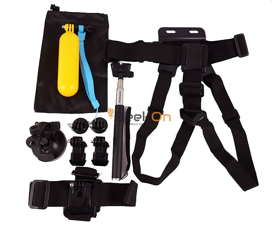 Σετ 10 αξεσουάρ για action camera GoPro/GitUP/SJCAM