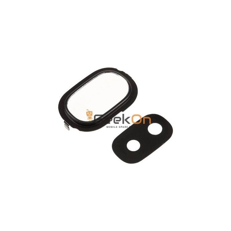 Τζαμάκι Κάμερας / Camera Glass Cover με πλαίσιο για Samsung Galaxy J4 2018 J400 Μαυρο