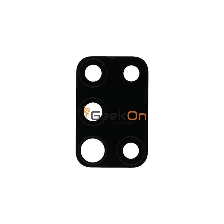 Τζαμάκι Κάμερας / Camera Glass Cover με πλαίσιο για Samsung Galaxy A21s A217 Μαύρο