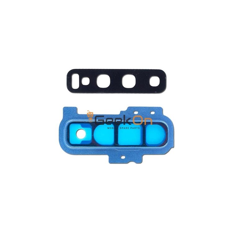 Τζαμάκι Κάμερας / Camera Glass Cover με πλαίσιο για Samsung Galaxy S10 Plus G975 Μπλέ