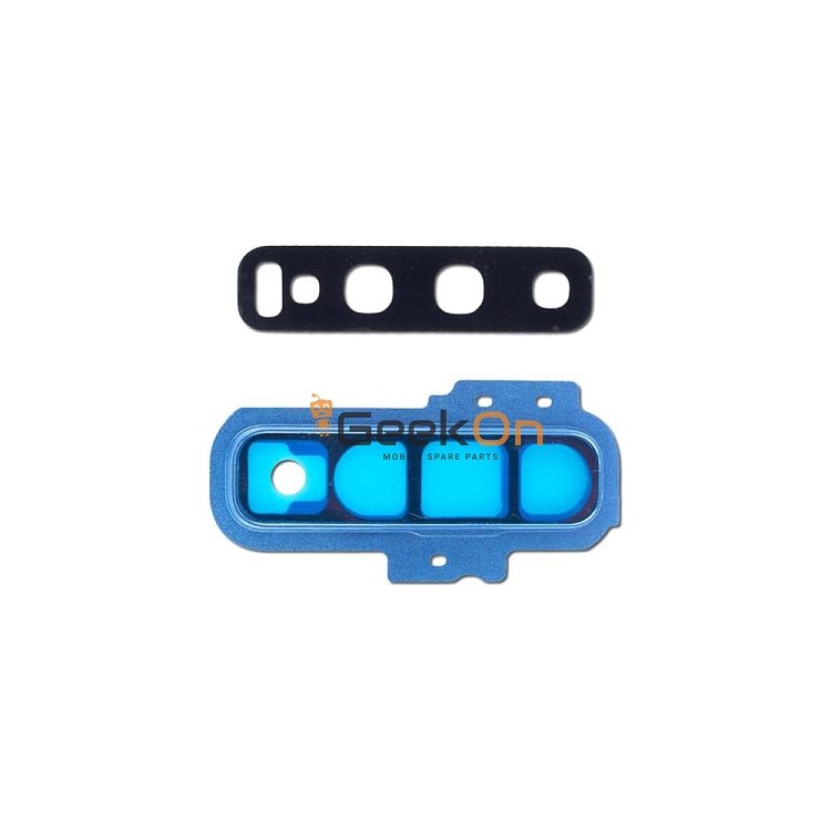 Τζαμάκι Κάμερας / Camera Glass Cover με πλαίσιο για Samsung Galaxy S10 G973 Μπλέ