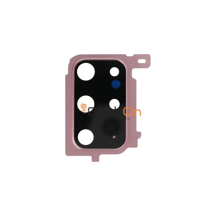 Τζαμάκι Κάμερας / Camera Glass Cover με πλαίσιο για Samsung Galaxy S20 Plus G985 G986 Cloud Pink