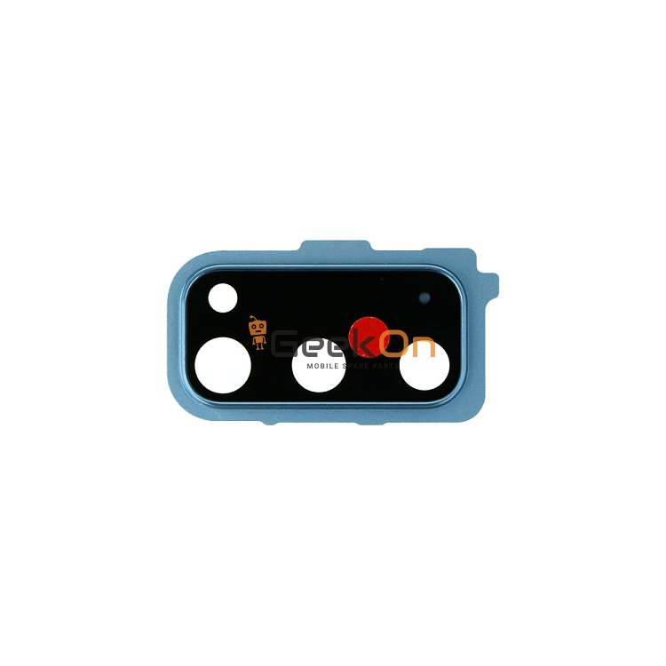 Τζαμάκι Κάμερας / Camera Glass Cover με πλαίσιο για Samsung Galaxy S20 G980 G981 Cloud Blue