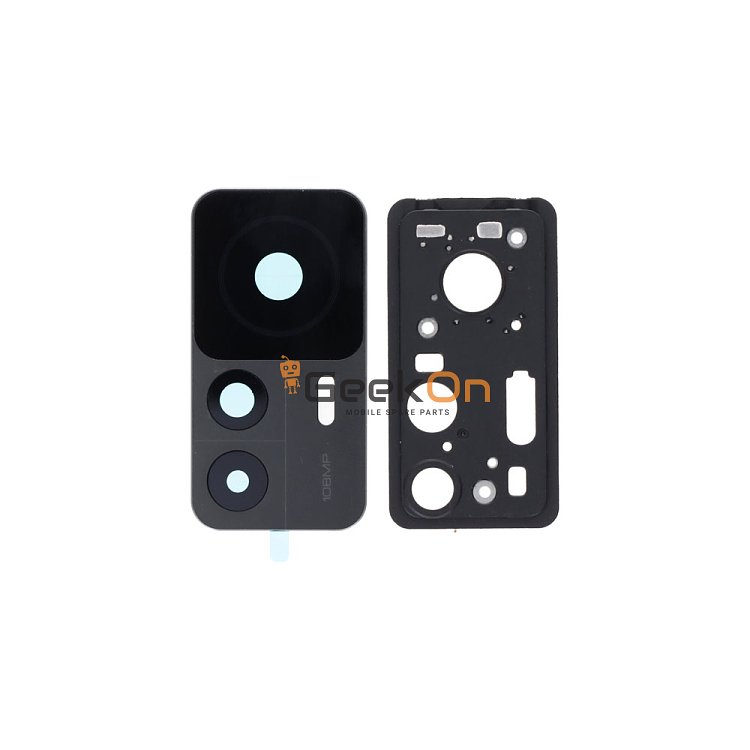Τζαμάκι Κάμερας / Camera Glass Cover με πλαίσιο για Xiaomi 12T 22071212AG Black