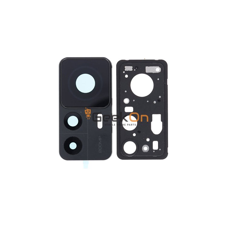 Τζαμάκι Κάμερας / Camera Glass Cover με πλαίσιο για Xiaomi 12T Pro 22081212G Black