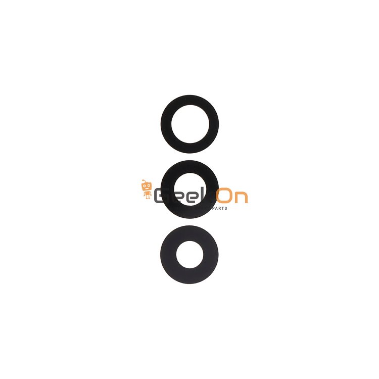 Τζαμάκι Κάμερας / Back Camera Lens Για Samsung Galaxy A25 A256 Black (3pcs)