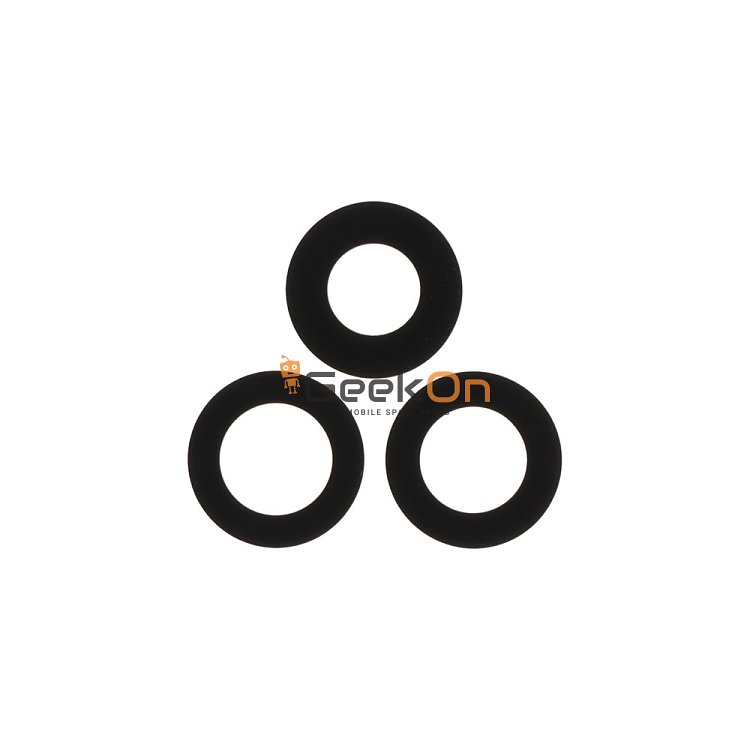 Τζαμάκι Κάμερας / Back Camera Lens για Samsung Galaxy Z Fold5 F946 Black (SET 3pcs)