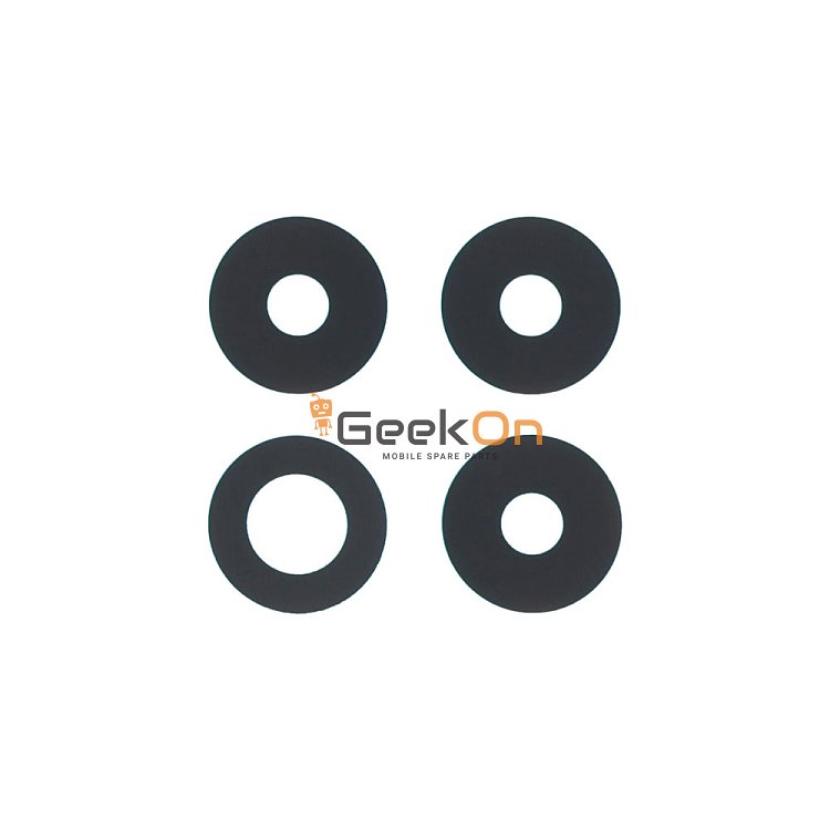 Τζαμάκι Κάμερας / Back Camera Lens για Xiaomi Poco F6 Pro Black (4pcs)
