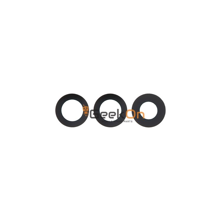 Τζαμάκι Κάμερας / Back Camera Lens για Samsung S25 Plus S936 Black (3pcs)