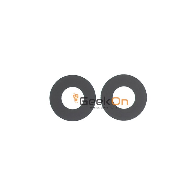Τζαμάκι Κάμερας / Back Camera Lens για Motorola G84 Black (2pcs)