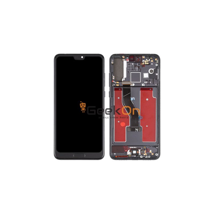 LCD Οθόνη TFT και Μηχανισμός Αφής ΜΕ ΠΛΑΙΣΙΟ για Huawei P20 Pro Black