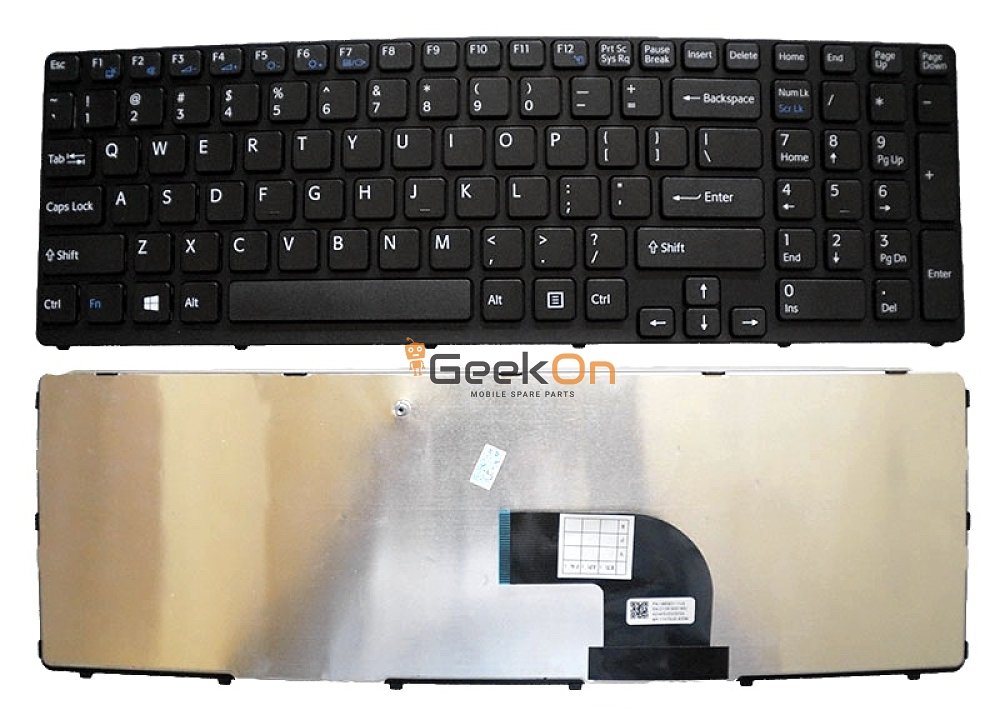 Πληκτρολόγιο με frame Sony Vaio SVE15 SVE17 Μαύρο