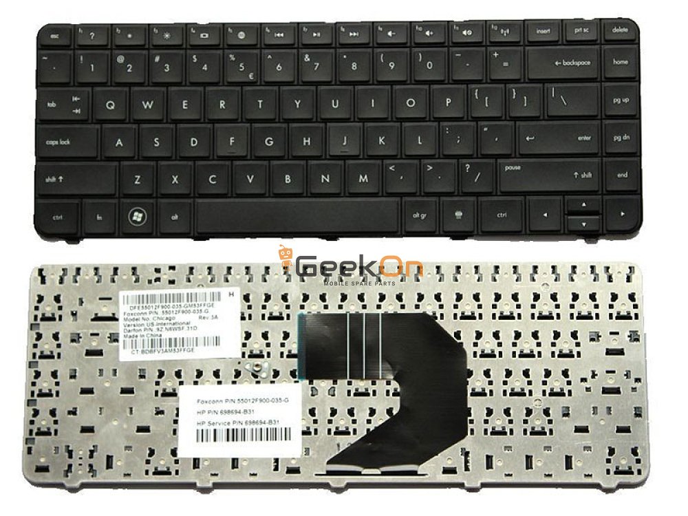 Πληκτρολόγιο HP Compaq Presario CQ58 CQ435 N370 QG610PA G4-1000 G6-1000