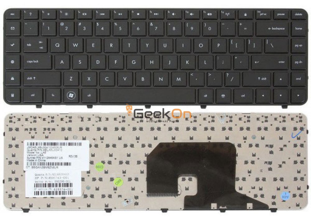 Πληκτρολόγιο HP Pavillion DV6-3000 DV6-3100 Με Frame