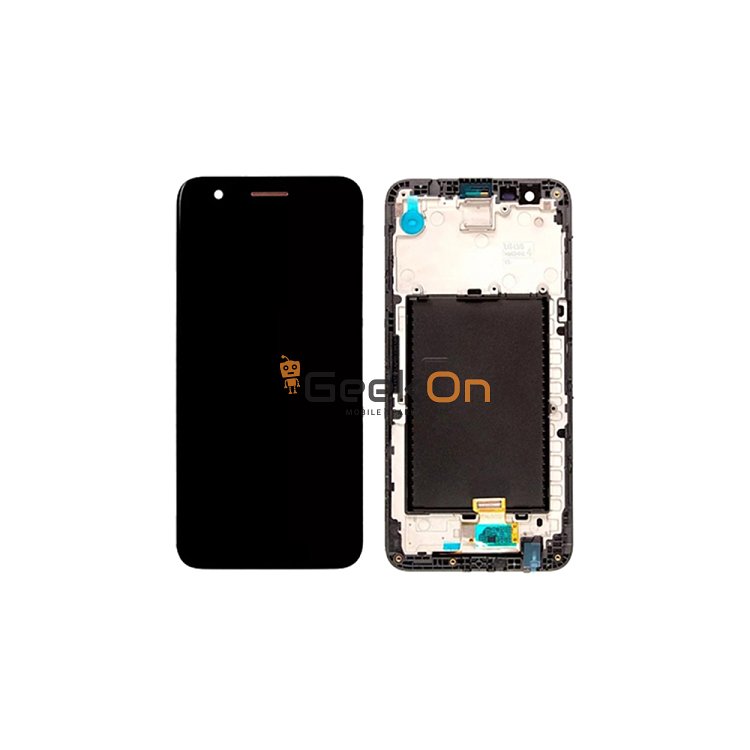 Οθόνη LCD και Μηχανισμός Αφης Με Πλαίσιο Για LG M250N K10 2017 Μαύρο