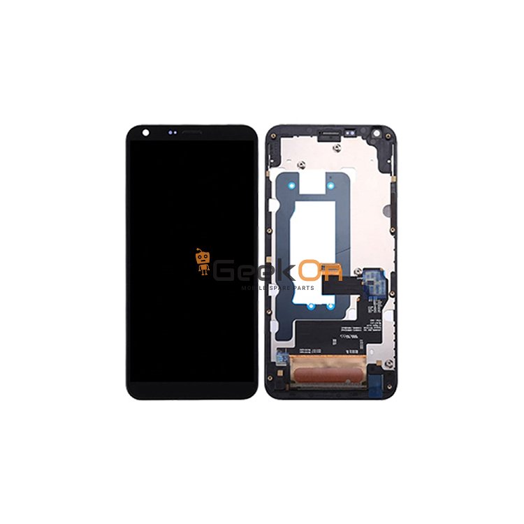 Οθόνη LCD και Μηχανισμός Αφης Με Πλαίσιο Για LG Q6 M700 / Q6 Prime M700Y Μαύρο